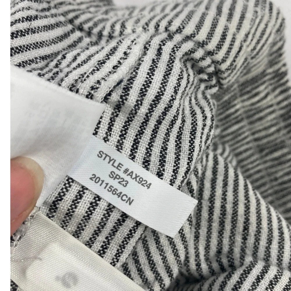 J. Crew Factory Linen-blend Shorts Women's Size S Striped